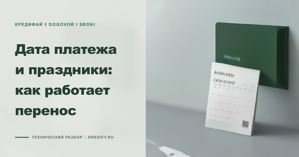 Иллюстрация к статье «Дата платежа и праздники: как работает перенос»