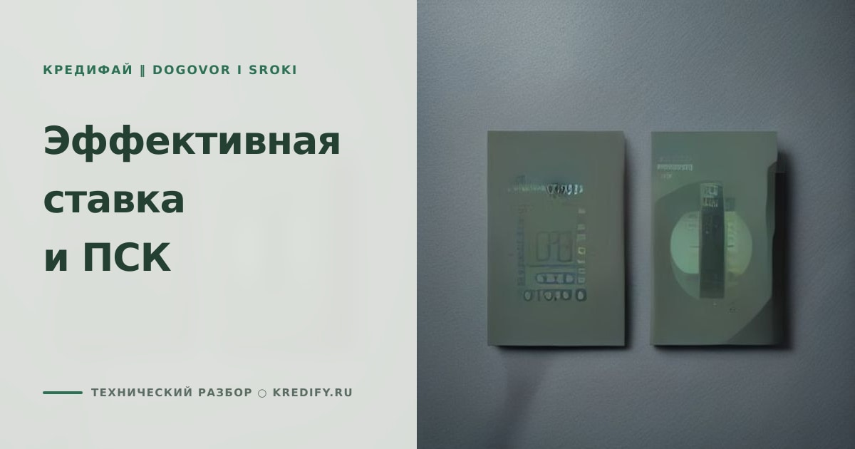 Иллюстрация к статье «Эффективная ставка по кредиту: отличие от договорной»