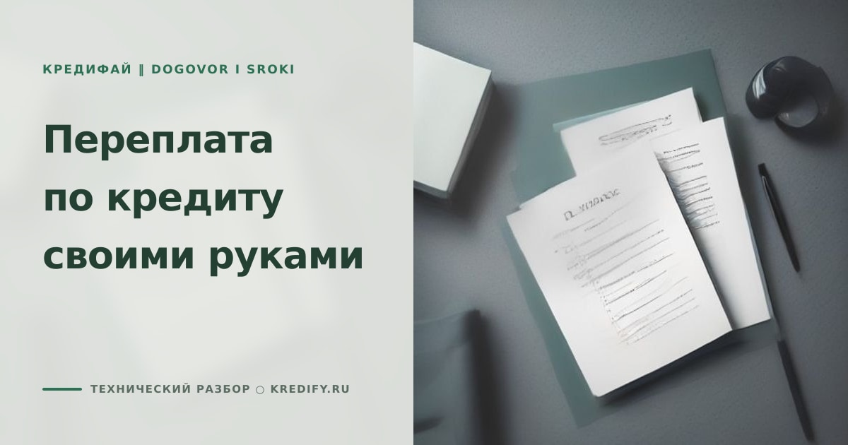 Иллюстрация к статье «Переплата по кредиту»