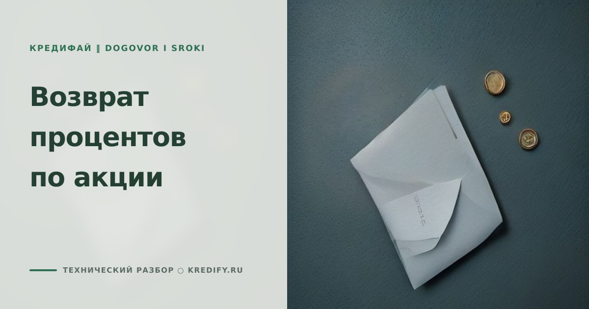 Иллюстрация к статье «Как вернуть уплаченные банку проценты по акции»
