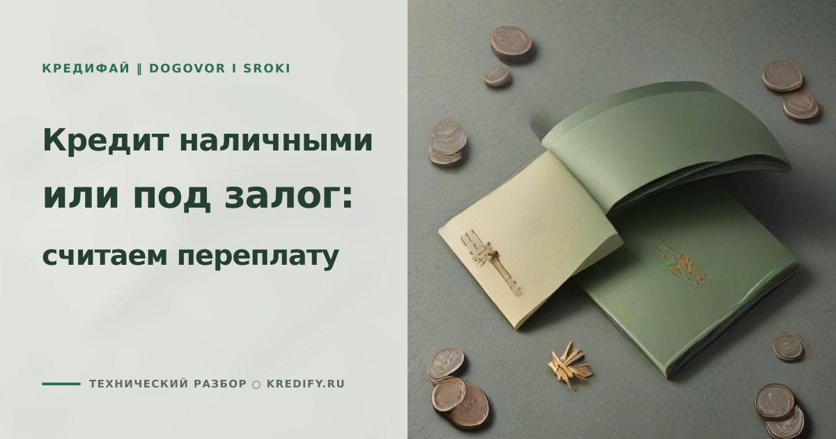 Иллюстрация к статье «Кредит наличными или под залог недвижимости: сравнение»