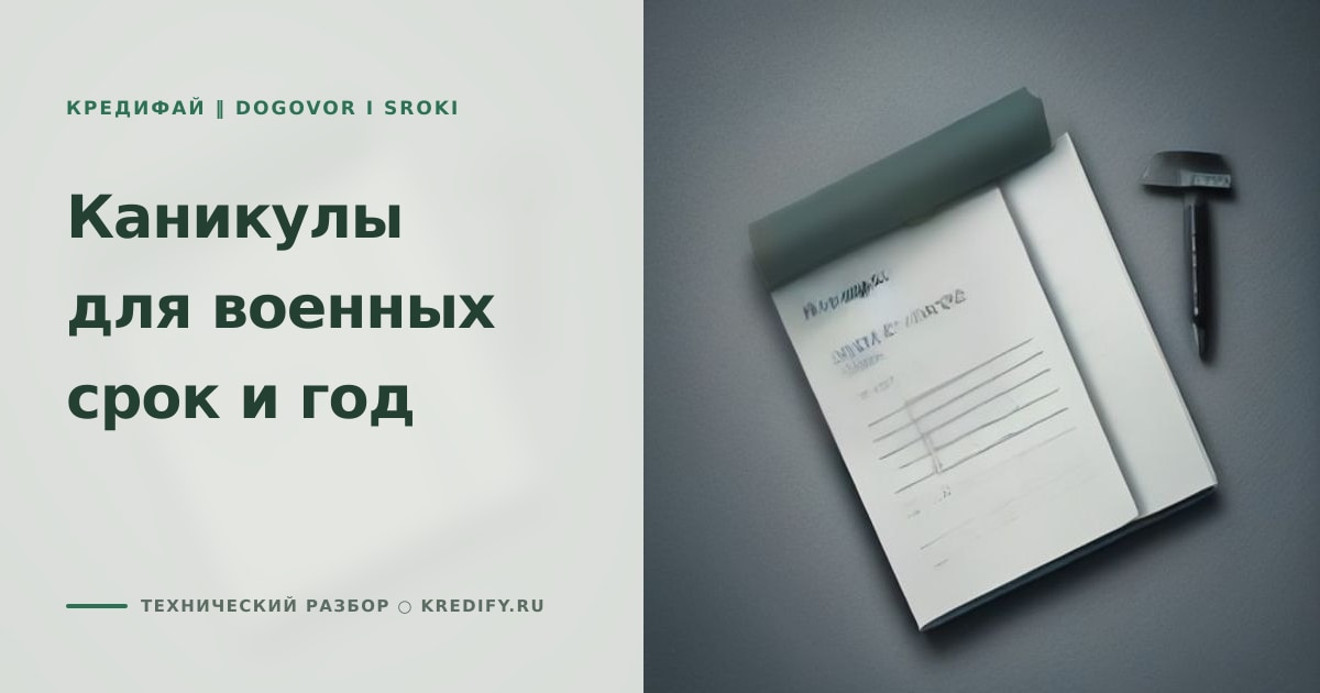 Иллюстрация к статье «Кредитные каникулы для военных: как начисляются проценты»