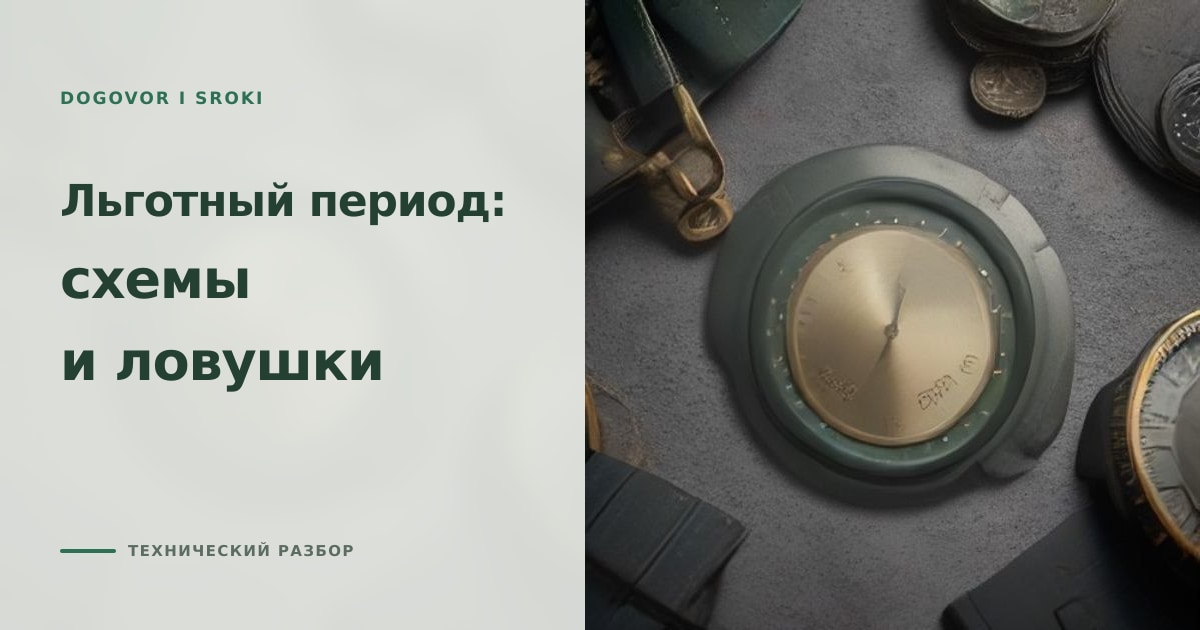 Иллюстрация к статье «Льготный период по полочкам: схемы и ловушки»