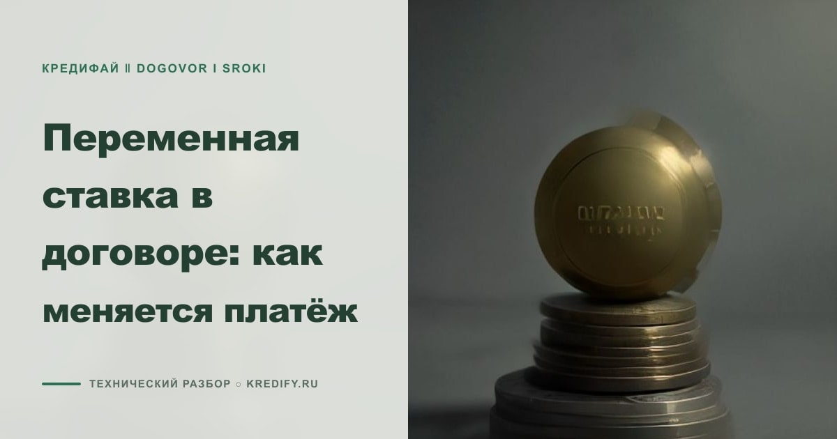 Иллюстрация к статье «Переменная ставка в договоре: как меняется платёж»