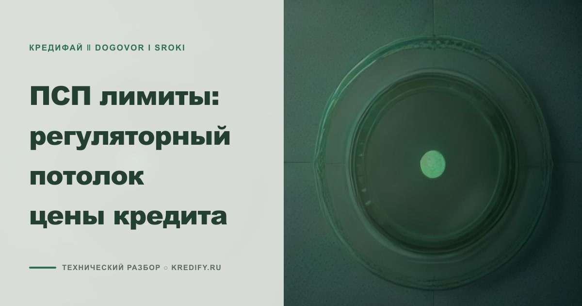Иллюстрация к статье «ПСП лимиты: регуляторный потолок цены кредита»